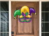 Mardi Gras Sign Jester Wood Sign Pcd-W-073 22 Door Hanger