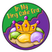 Mardi Gras Sign, King Cake Sign, PCD-W-161-DH, 22" Door Hanger