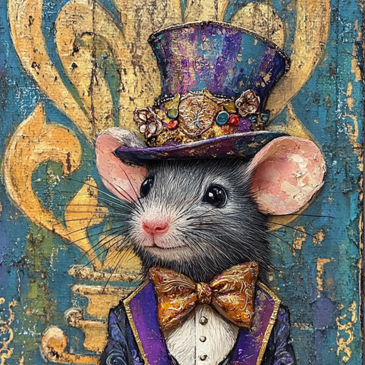 Mardi Gras Sign, Mouse Sign, DCO-13122, Sign For Wreath, 10x10" Metal Sign