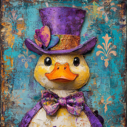 Mardi Gras Sign, Top Hat Sign, DCO-13115, Sign For Wreath, 10x10" Metal Sign