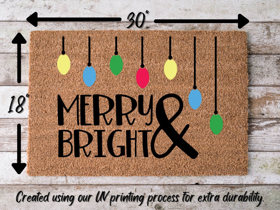 Merry Christmas Door Mat | Christmas Doormat | Winter Decoration | Welcome Mat | Holiday Doormat | Winter Decor | Christmas Gift