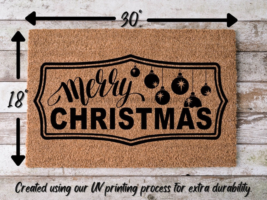Merry Christmas Door Mat, Christmas Doormat, Winter Decoration