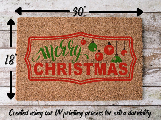 Merry Christmas Door Mat | Christmas Doormat | Winter Decoration | Welcome Mat | Holiday Doormat | Winter Decor | Christmas Gift