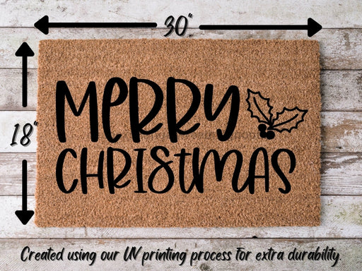 Merry Christmas Door Mat | Christmas Doormat | Winter Decoration | Welcome Mat | Holiday Doormat | Winter Decor | Christmas Gift