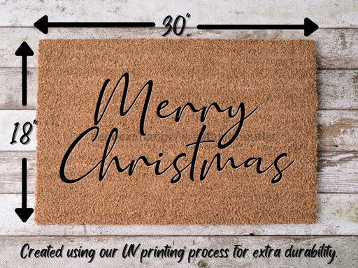Merry Christmas Door Mat | Hippo Christmas Doormat | Winter Decoration | Welcome Mat | Holiday Doormat | Winter Decor | Christmas Gift