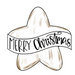 Merry Christmas Star Door Hanger Mj-W-00003 22’ Wood