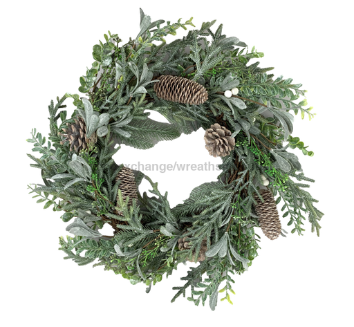 Mistletoe Pine Mix Wreath 24’ 85311Wr24 Base