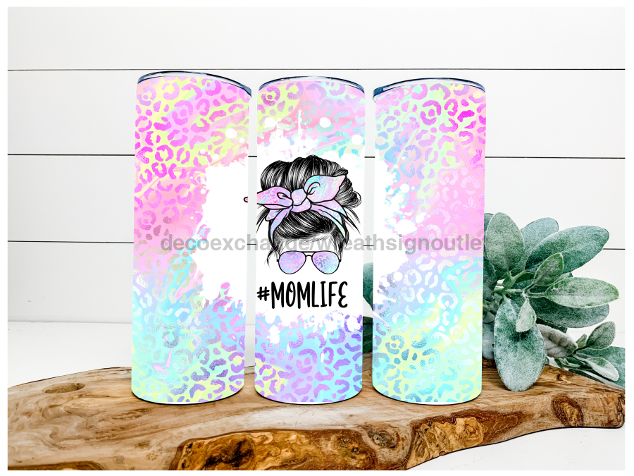 Mom Life Tumbler, Tumbler For Moms, 20 oz Skinny Tumbler DECOETUMBLER-095 - DecoExchange