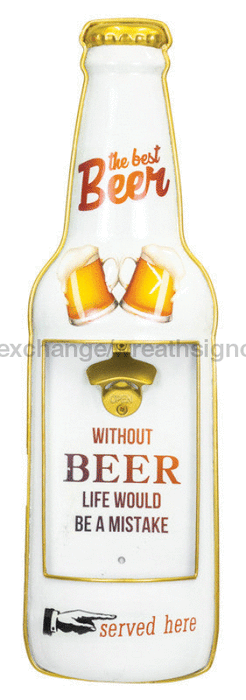 Mugs Beer Bottle Opener Wall Art 69076 - DecoExchange