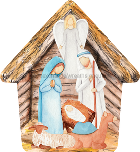 Nativity Sign, Christmas Nativity wood sign, DECOE-W-90078, 22" Door Hanger - DecoExchange®