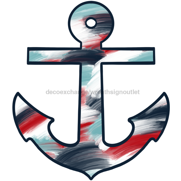 Nautical Sign Anchor Door Hanger Wood Sign Decoe-W-0156 22