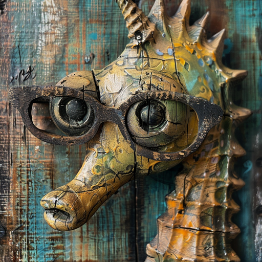 Nautical Sign, Seahorse Sign, DCO-02624, Sign For Wreath, 10x10" Metal Sign