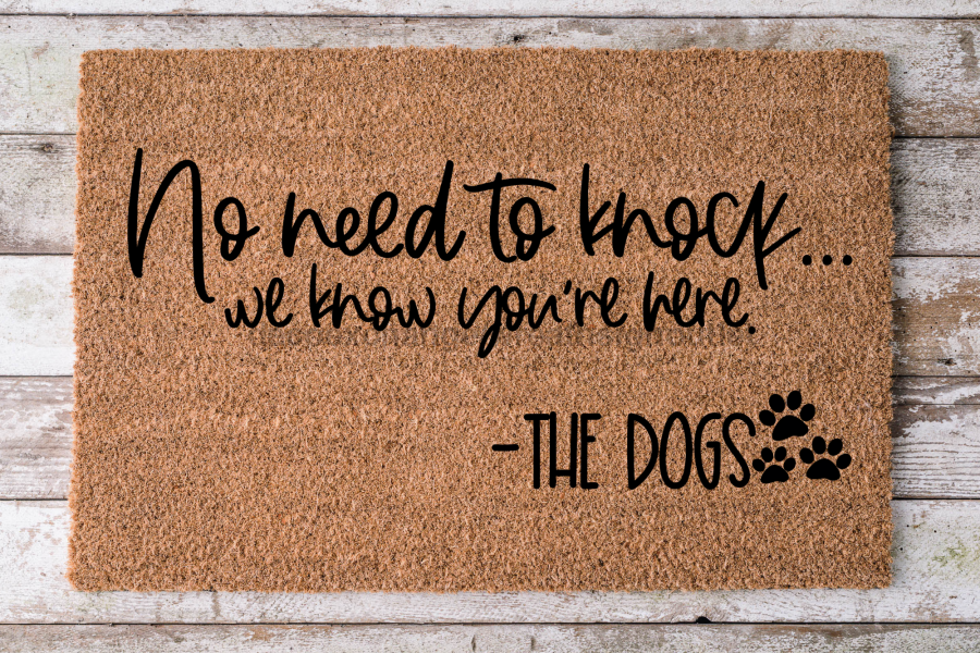 Funny dog welcome mats online