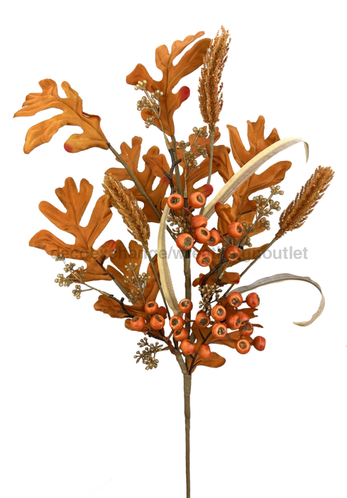 Oak Lvs Berry Spray 28’’ 57214OR Pick