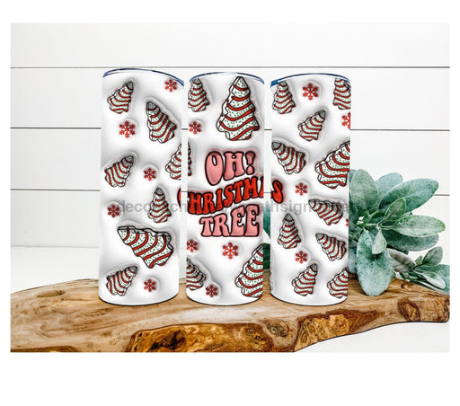 Oh Christmas Tree Tumbler 20 Oz Skinny Decoetumbler-360