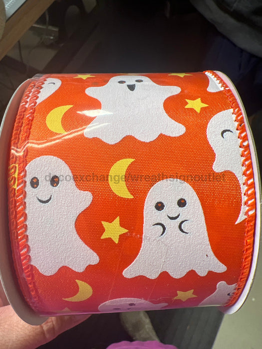 Org Stn/Cutie Ghosts 2.5’’X10Y 51514-40-19 Ribbon