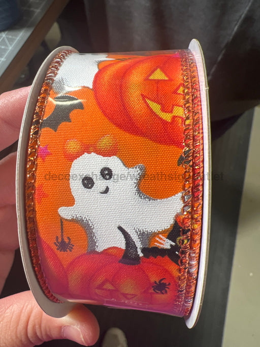 Org Stn/Vintage Halloween 1.5’’X10Y 51519-09-19 Ribbon