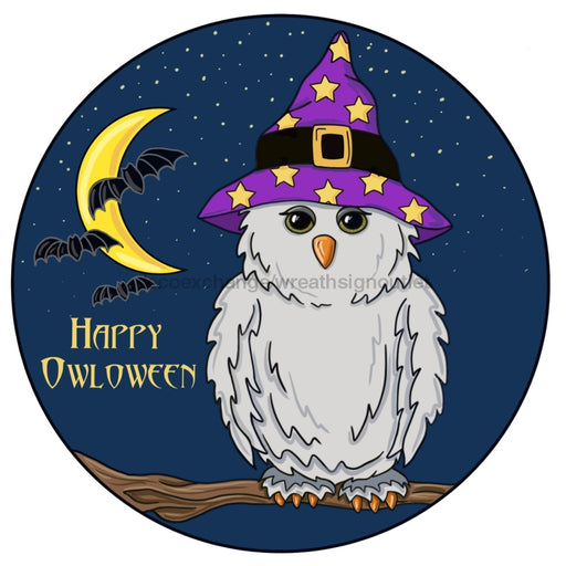 Owl Sign, Happy Halloween, Halloween Sign, wood sign, PCD-W-011 - DecoExchange®