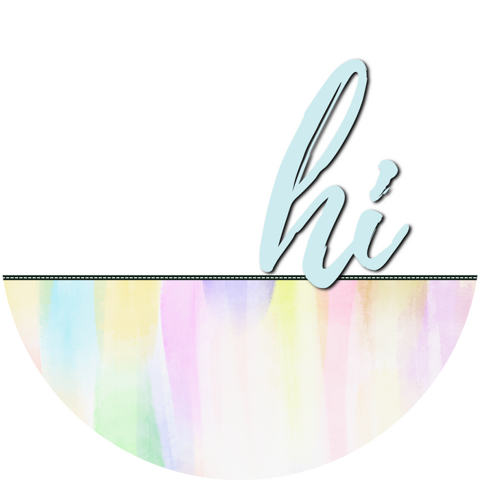 Pastel Door Hanger Dco-01593-Dh 18’ Round Wood
