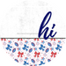 Patriotic Door Hanger Hi Dco - 01468 - Dh 18’ Round Wood
