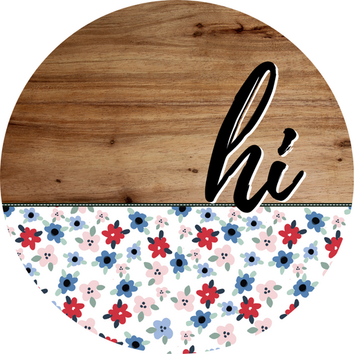 Patriotic Door Hanger Hi Dco - 01491 - Dh 18’ Round Wood