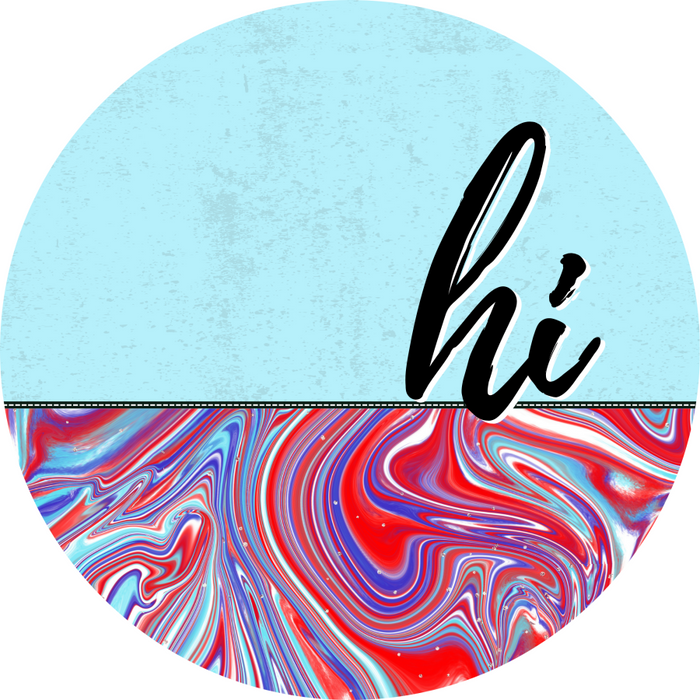 Patriotic Door Hanger Hi Dco - 01498 - Dh 18’ Round Wood