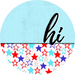 Patriotic Door Hanger Hi Dco - 01502 - Dh 18’ Round Wood