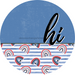 Patriotic Door Hanger Hi Dco - 01510 - Dh 18’ Round Wood