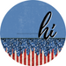 Patriotic Door Hanger Hi Dco - 01511 - Dh 18’ Round Wood