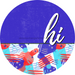 Patriotic Door Hanger Hi Dco - 01513 - Dh 18’ Round Wood
