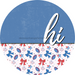 Patriotic Door Hanger Hi Dco - 01526 - Dh 18’ Round Wood