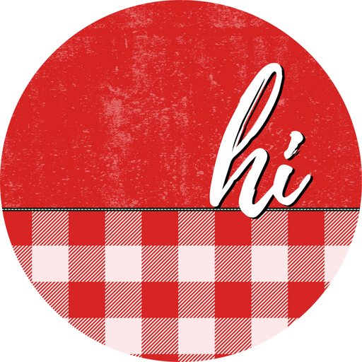 Patriotic Door Hanger Hi Dco - 01540 - Dh 18’ Round Wood