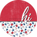 Patriotic Door Hanger Hi Dco - 01541 - Dh 18’ Round Wood