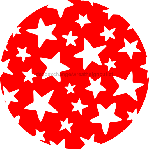 Patriotic Flower Center Decoe-Fc-0025 6 metal