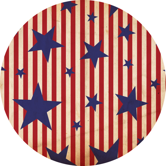 Patriotic Flower Center Decoe-W-Fc-0022 6 Wood