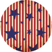 Patriotic Flower Center Decoe-W-Fc-0022 6 Wood