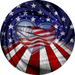 Patriotic Flower Center Decoe-W-Fc-0023 6 Wood