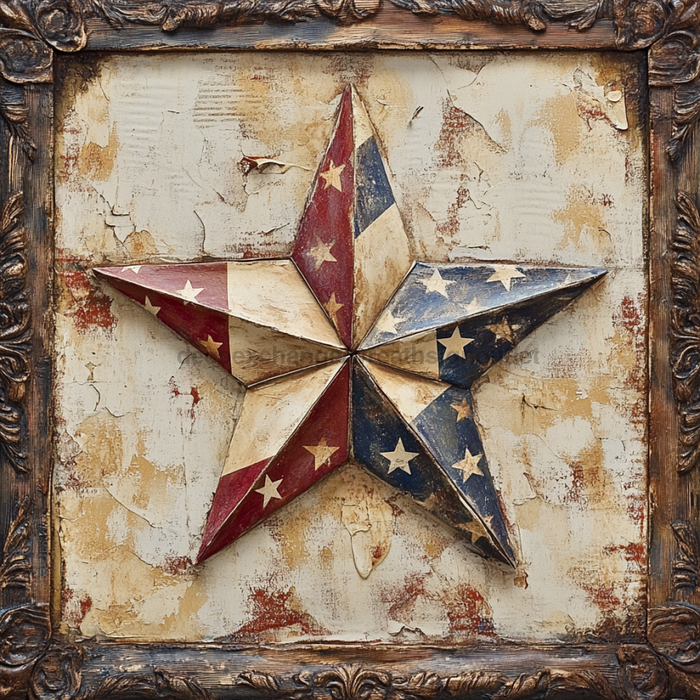 Patriotic Sign, USA Sign, DCO-13564, Sign For Wreath, 10x10" Metal Sign