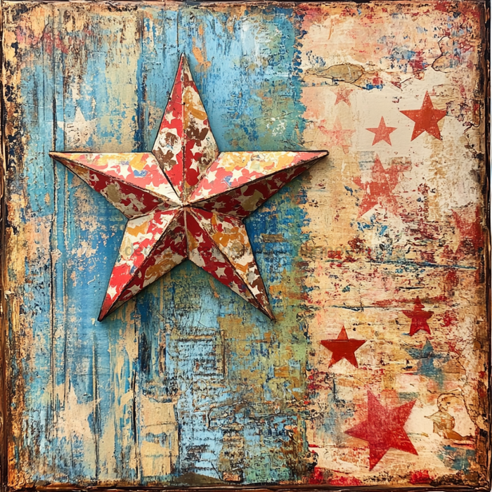 Patriotic Sign, USA Sign, DCO-13573, Sign For Wreath, 10x10" Metal Sign