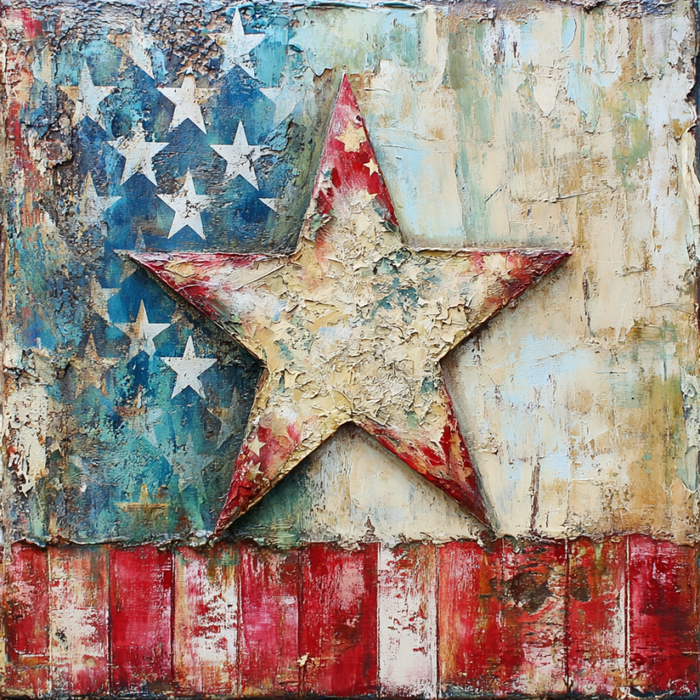 Patriotic Sign, USA Sign, DCO-13578, Sign For Wreath, 10x10" Metal Sign