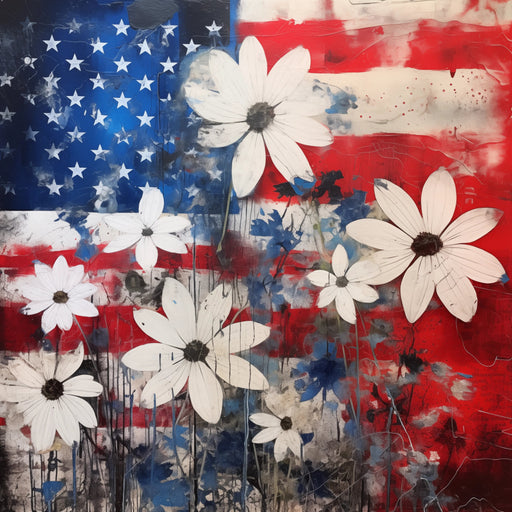 Patriotic Sign, USA Sign, DCO-13600, Sign For Wreath, 10x10" Metal Sign