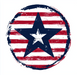 Patriotic Star Sign, DCO-13243, Sign For Wreath, 10x10" Metal Sign