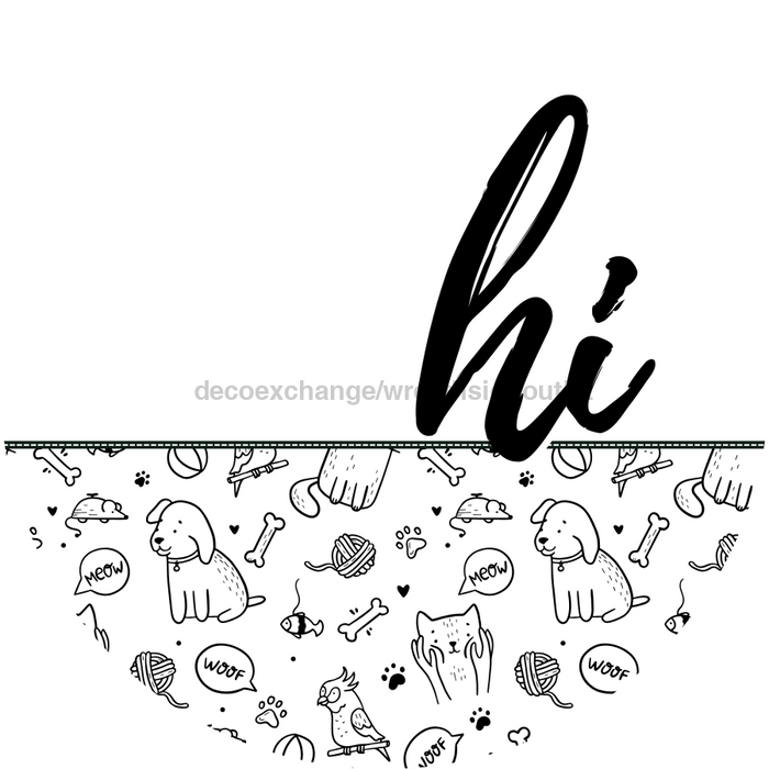 Pet Door Hanger. Dog Hanger Dco-01594-Dh 18’ Round Wood