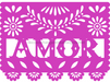 Picado Papel Door Hanger Fiesta Amor Wood Sign Decoe-W-903697 22’