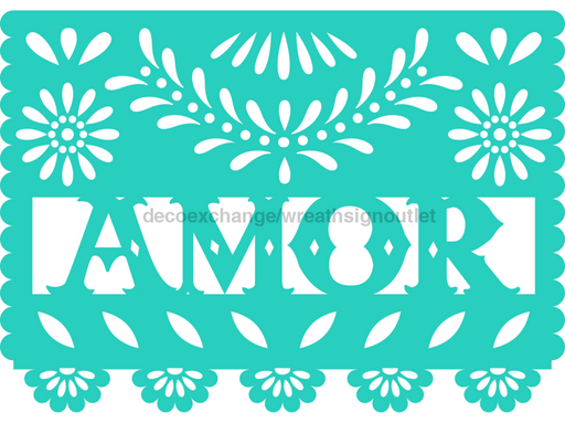 Picado Papel Door Hanger Fiesta Amor Wood Sign Decoe-W-903699 22’
