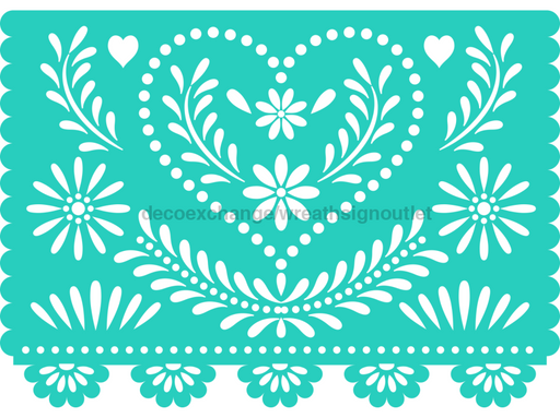 Picado Papel Door Hanger Fiesta Wood Sign Decoe-W-903679 22’