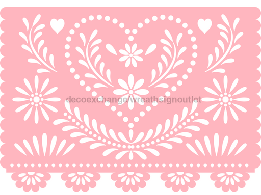 Picado Papel Door Hanger Fiesta Wood Sign Decoe-W-903681 22’