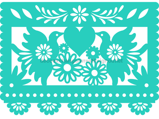 Picado Papel Door Hanger Fiesta Wood Sign Decoe-W-903689 22’