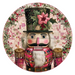 Pink Christmas Nutcracker, DCO-102656-D, Sign For Wreath, 18" Door Hanger