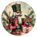 Pink Christmas Nutcracker, DCO-102657-D, Sign For Wreath, 10" Wood Sign